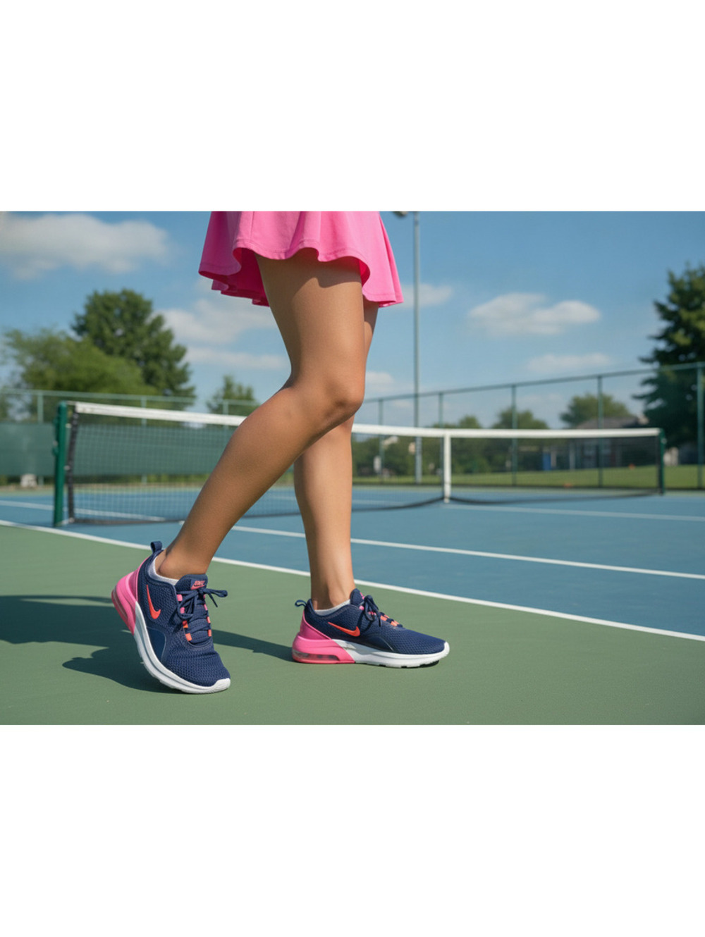 Nike Air Max Women's Running Shoes US 9 Navy Blue and Pink